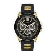  Shop Authentic Guess Delta Black Dial Black Rubber Strap Watch for Men - GW0051G2 - Luxxuri