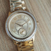  Shop Authentic Michael Kors Madelyn Quartz Gold Dial Gold Steel Strap Watch For Women - MK6287 - Luxxuri