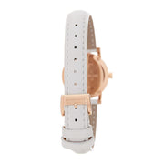  Shop Authentic Burberry The City White Dial White Leather Strap Watch for Women - BU9209 - Luxxuri