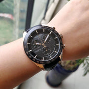  Shop Authentic Tissot PRS 516 Chronograph Black Dial Black Leather Strap Watch For Men - T100.417.36.051.00 - Luxxuri