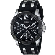  Shop Authentic Guess Oasis Black Dial Black Rubber Strap Watch for Men - W0366G1 - Luxxuri