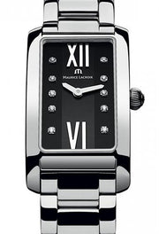  Shop Authentic Maurice Lacroix Fiaba Black Dial Silver Steel Strap Watch for Women - FA2164-SS002-350 - Luxxuri