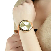  Shop Authentic Michael Kors Runway Quartz Gold Dial Orange Leather Strap Watch For Women - MK2275 - Luxxuri