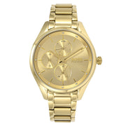  Shop Authentic Hugo Boss Grand Course Gold Dial Gold Steel Strap Watch for Women - 1502584 - Luxxuri