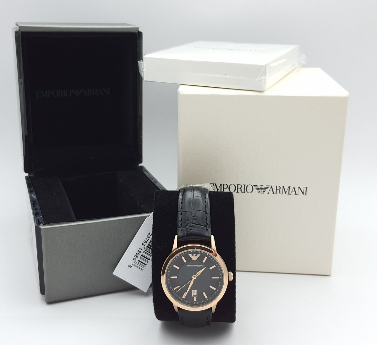  Shop Authentic Emporio Armani Classic Black Dial Black Leather Strap Watch For Women - AR9022 - Luxxuri
