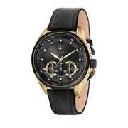  Shop Authentic Maserati Traguardo Chronograph Black Dial Black Leather Strap Watch For Men - R8871612033 - Luxxuri