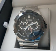  Shop Authentic Hugo Boss Supernova Chronograph Black Dial Silver Steel Strap Watch for Men - 1513359 - Luxxuri