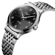  Shop Authentic Longines Record Black Dial Automatic Stainless Steel 40mm Watch for Men - L2.821.4.56.6 - Luxxuri