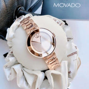  Shop Authentic Movado Bold Rose Gold Dial Rose Gold Steel Strap Watch for Women - 3600387 - Luxxuri