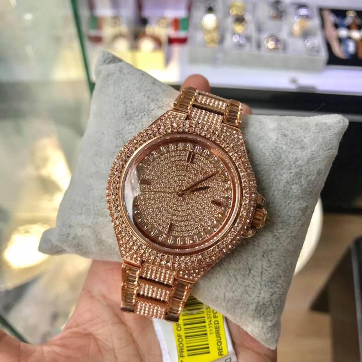 Shop Authentic Michael Kors Camille Crystal Rose Gold Dial Rose Gold Steel Strap Watch for Women - MK5862 - Luxxuri