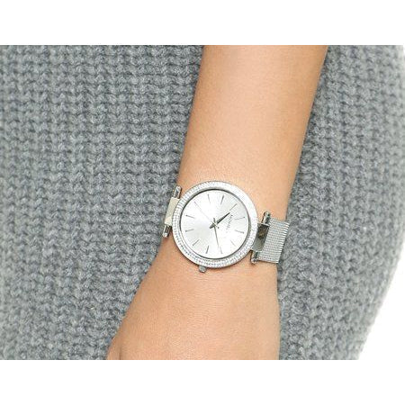  Shop Authentic Michael Kors Darci Silver Dial Silver Mesh Bracelet Watch for Women - MK3367 - Luxxuri