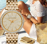  Shop Authentic Michael Kors Darci Gold Dial Gold Steel Strap Watch for Women - MK3438 - Luxxuri