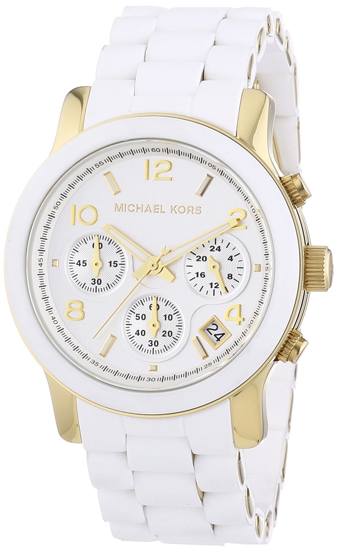  Shop Authentic Michael Kors Runway White Dial White Steel Strap Watch for Women - MK5145 - Luxxuri