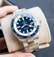  Shop Authentic Breitling Superocean Automatic 42mm Blue Dial Silver Steel Strap Watch for Men - A17375E71C1A1 - Luxxuri