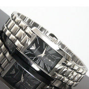  Shop Authentic Emporio Armani Classic Black Dial Silver Stainless Steel Watch For Women - AR0157 - Luxxuri