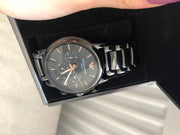 Shop Authentic Emporio Armani Luigi Ceramic Chronograph Black Dial Black Strap Watch For Men - AR1509 - Luxxuri