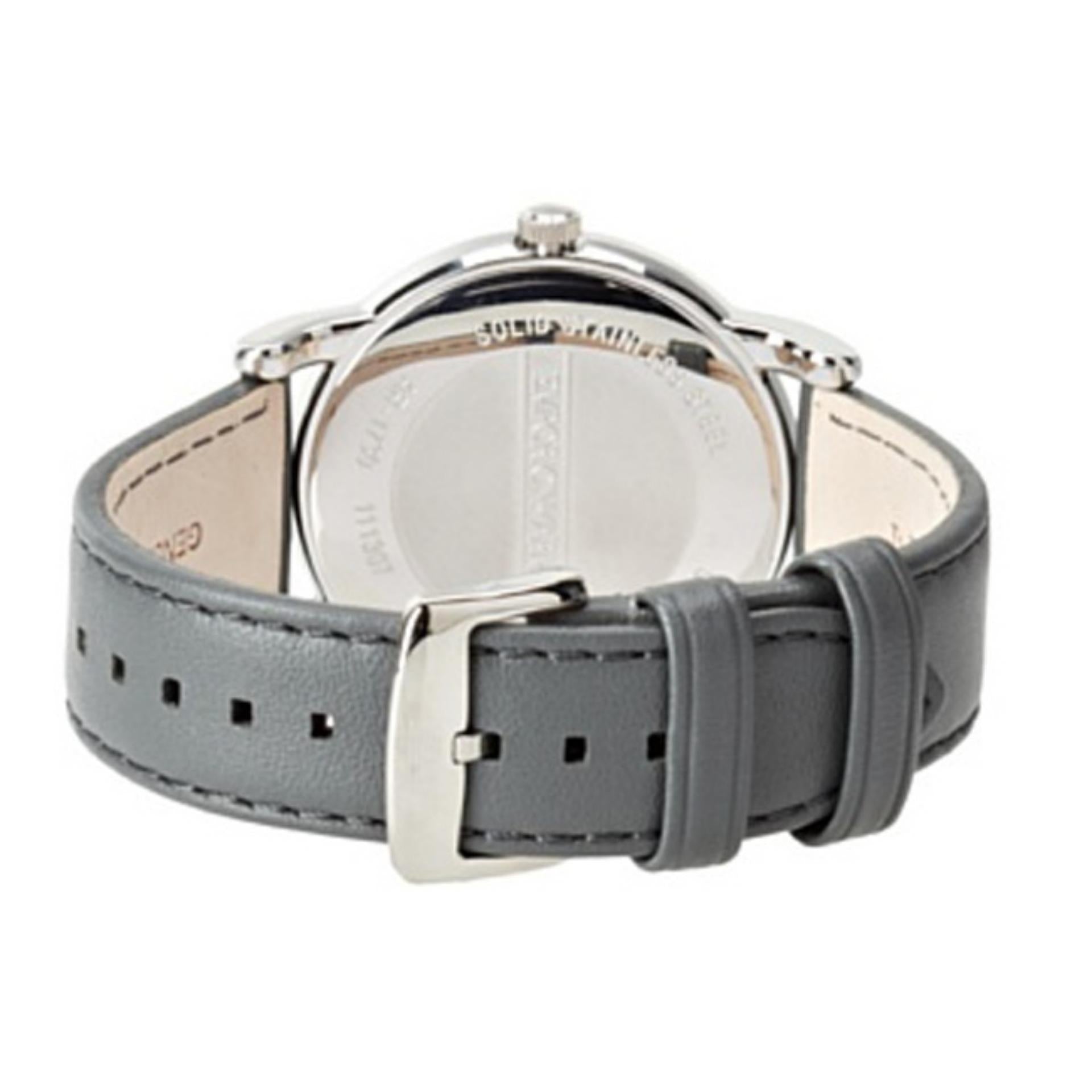  Shop Authentic Emporio Armani Classic Quartz Grey Dial Grey Leather Strap Watch For Men - AR1730 - Luxxuri