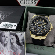  Shop Authentic Guess Legacy Black Dial Black Rubber Strap Watch for Men - W1049G5 - Luxxuri