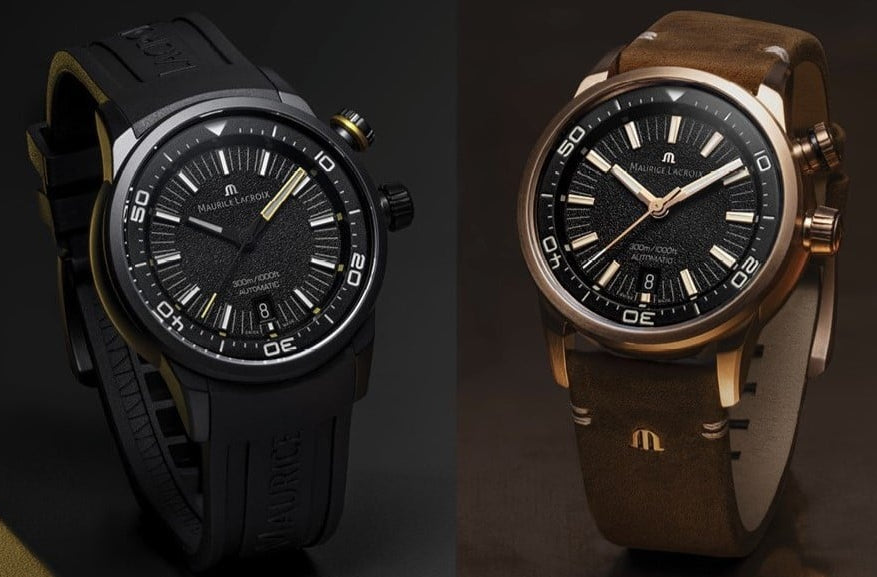  Shop Authentic Maurice Lacroix Pontos Diver Limited Edition Black Dial Brown Leather Strap Watch For Men - PT6248-BRZ01-330-3 - Luxxuri