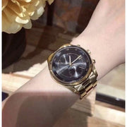 Shop Authentic Michael Kors Blair Quartz Black Dial Gold Steel Strap Watch For Women - MK6497 - Luxxuri