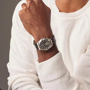  Shop Authentic Citizen Tsuyosa Automatic Grey Dial Black Leather Strap Watch for Men - NK5010-01H - Luxxuri