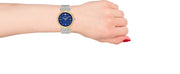  Shop Authentic Versace Meander Blue Dial Silver Mesh Bracelet Watch for Women - VELW00520 - Luxxuri