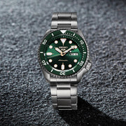  Shop Authentic Seiko 5 Sports Automatic Analog Green Dial Silver Steel Strap Watch For Men - SRPD63K1 - Luxxuri