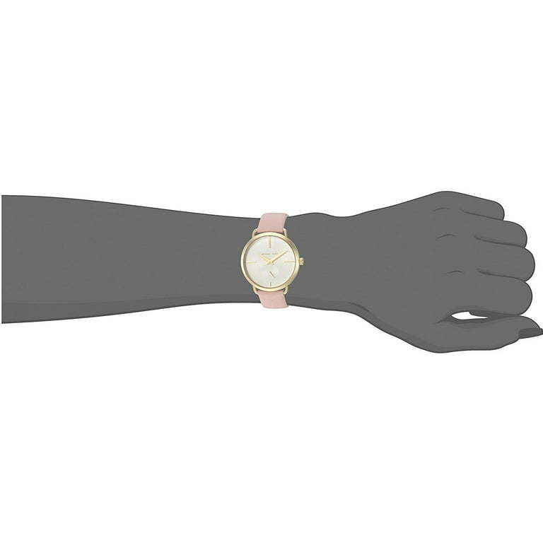 Shop Authentic Michael Kors Portia Quartz White Dial Pink Leather Strap Watch For Women - MK2659 - Luxxuri