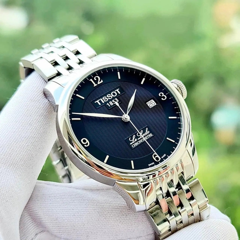  Shop Authentic Tissot Le Locle Automatic Black Dial Silver Steel Strap Watch For Men - T006.408.11.057.00 - Luxxuri