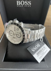  Shop Authentic Hugo Boss Rafale Competitive Sport Silver Dial Silver Steel Strap Watch for Men - 1513511 - Luxxuri