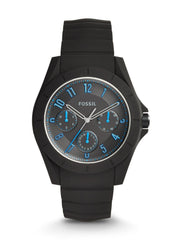  Shop Authentic Fossil Popstastic Sport Black Dial Black Rubber Strap Watch for Men - FS5222 - Luxxuri