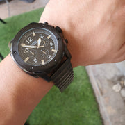  Shop Authentic Fossil Machine Chronograph Black Dial Black Steel Strap Watch for Men - FS4927 - Luxxuri