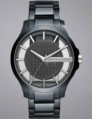  Shop Authentic Armani Exchange Hampton Chronograph Black Dial Black Steel Strap Watch For Men - AX2189 - Luxxuri