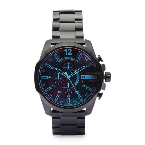  Shop Authentic Diesel Mega Chief Black Dial Black Steel Strap Watch For Men - DZ4318 - Luxxuri