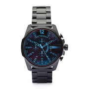  Shop Authentic Diesel Mega Chief Black Dial Black Steel Strap Watch For Men - DZ4318 - Luxxuri