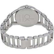  Shop Authentic Calvin Klein Stately Silver Dial Silver Steel Strap Watch for Women - K3G2312W - Luxxuri