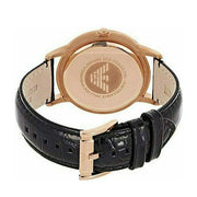  Shop Authentic Emporio Armani Renato Quartz Black Dial Black Leather Strap Watch For Men - AR2425 - Luxxuri