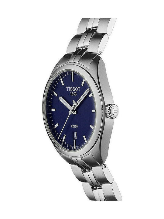  Shop Authentic Tissot PR 100 Sport Chic 39mm Blue Dial Watch For Men - T101.410.11.041.00 - Luxxuri