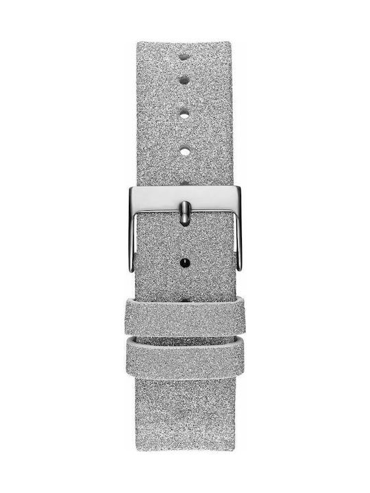  Shop Authentic Guess Sparkle Butterfly White Dial Silver Leather Strap Watch For Women - GW0008L1 - Luxxuri