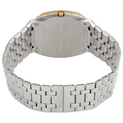  Shop Authentic Gucci 25H Quartz Gold Dial Silver Steel Strap Watch for Women - YA163403 - Luxxuri