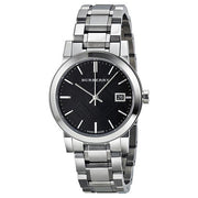 Shop Authentic Burberry The City Black Dial Silver Steel Strap Watch for Women - BU9101 - Luxxuri