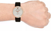  Shop Authentic Emporio Armani Modern Slim Analog Silver Dial Brown Leather Strap Watch For Men - AR11163 - Luxxuri
