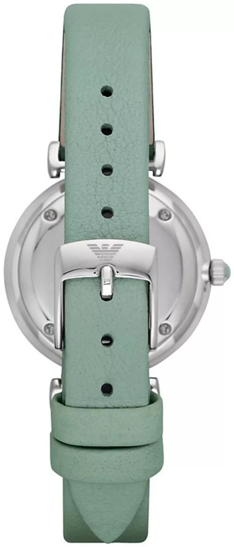  Shop Authentic Emporio Armani Gianni T Bar Mother Of Pearl Blue Dial Blue Leather Strap Watch For Women - AR1959 - Luxxuri