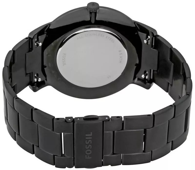  Shop Authentic Fossil The Minimalist Black Dial Black Steel Strap Watch for Men - FS5308 - Luxxuri