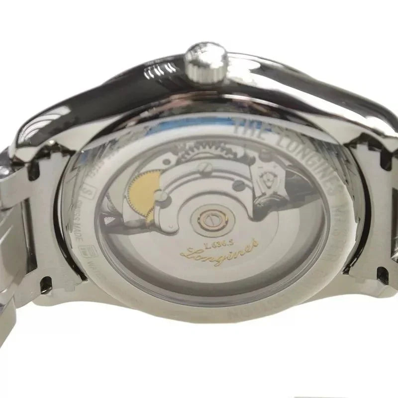  Shop Authentic Longines Master Collection Automatic Day Date Black Dial Silver Steel Strap Watch for Men - L2.755.4.51.6 - Luxxuri