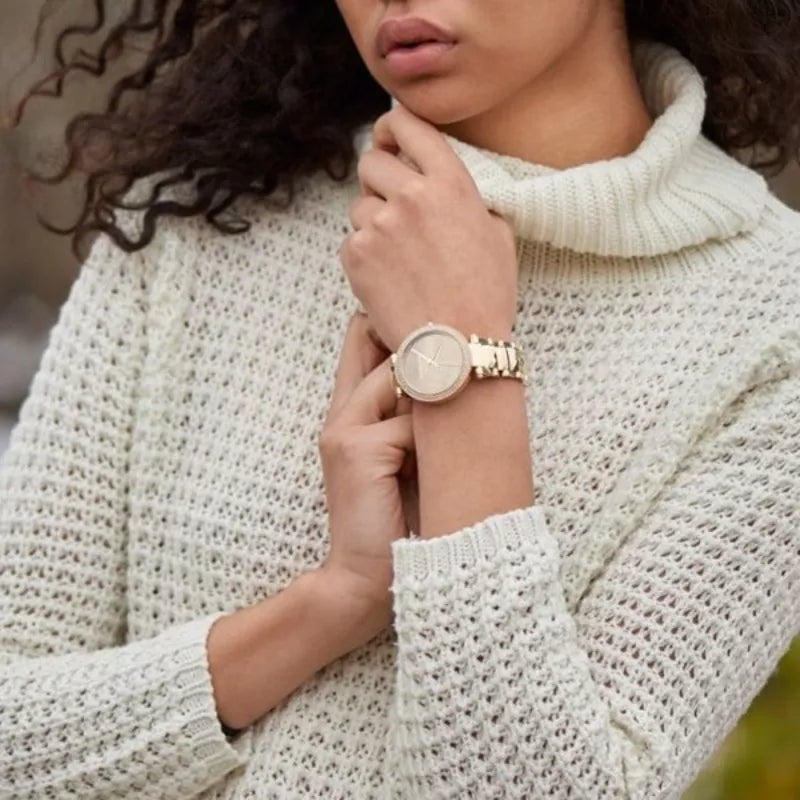  Shop Authentic Michael Kors Parker Gold Mother of Pearl Dial Gold Steel Strap Watch for Women - MK6425 - Luxxuri