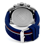  Shop Authentic Tommy Hilfiger Decker Blue Dial Blue Rubber Strap Watch for Men - 1791476 - Luxxuri