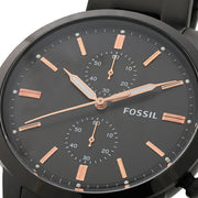  Shop Authentic Fossil Townsman Chronograph Black Dial Black Steel Strap Watch for Men - FS5379 - Luxxuri