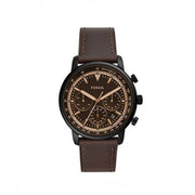  Shop Authentic Fossil Goodwin Chronograph Brown Dial Brown Leather Strap Watch for Men - FS5529 - Luxxuri