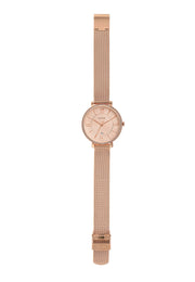  Shop Authentic Fossil Jacqueline Quartz Rose Gold Dial Rose Gold Mesh Strap Watch for Women - ES4628 - Luxxuri